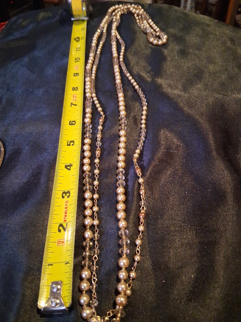 Gold-Tone Pearl and Crystal Layered Necklace - Women Jewelry
